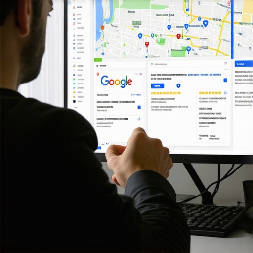 Advanced Local SEO Analysis SEO expert analyzing Google Maps ranking data with local SEO tools.
