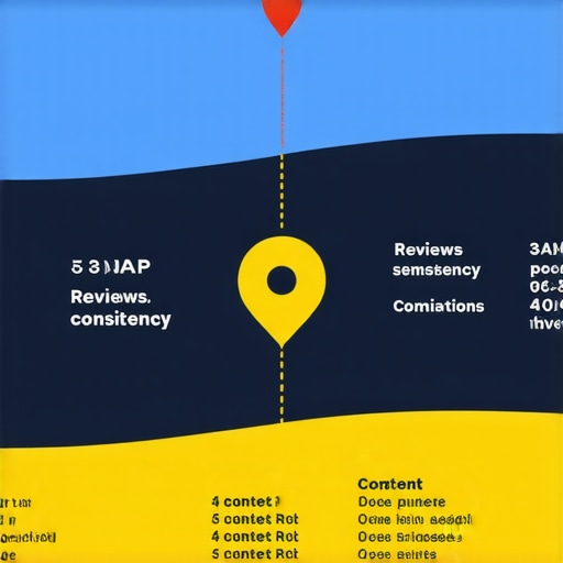 Infographic illustrating the key steps in Google Maps optimization process.