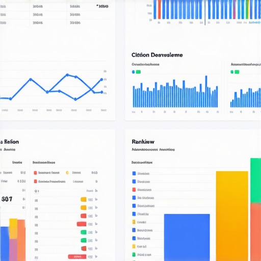Screenshot of local SEO dashboard displaying citation and review metrics.