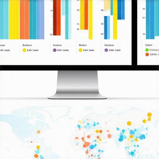 Tools for Map Ranking Maintenance Laptop and monitor displaying analytics dashboards for local map SEO