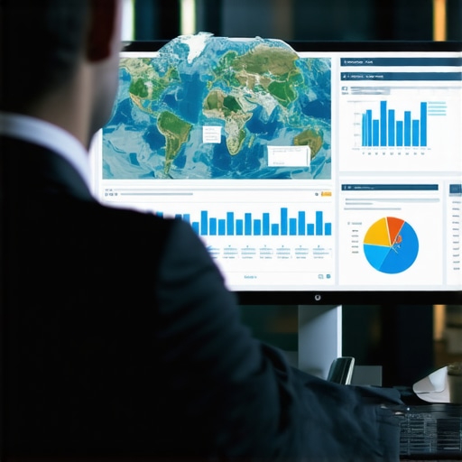 Business owner reviewing real-time analytics data for Google Maps optimization