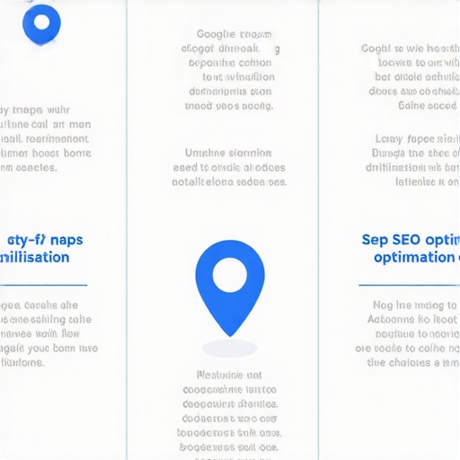 Infographic illustrating the steps to improve Google Maps rankings for local businesses in 2026.