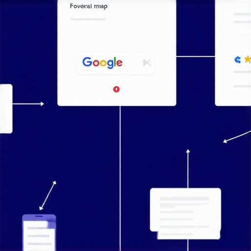 Google Maps Optimization Workflow Illustration of a step-by-step workflow for optimizing a Google Maps profile.