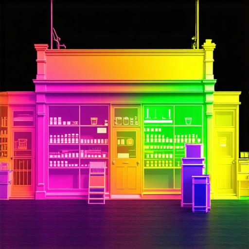Visual representation of user interaction zones on a map highlighting hotspots for a retail location.