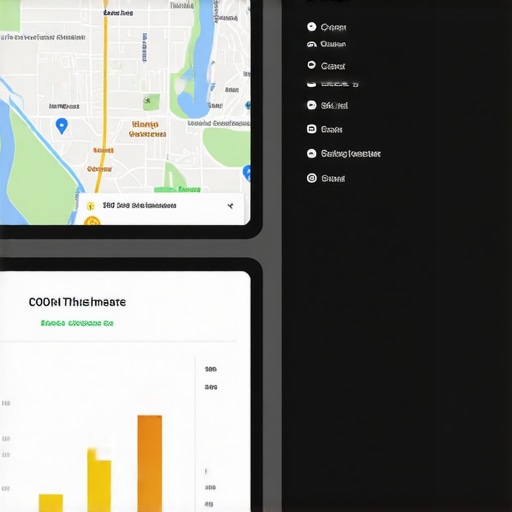 Screenshot of Google Maps analytics dashboard displaying key ranking metrics.