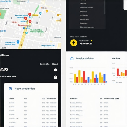 Business profile and data analytics for map ranking