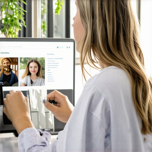 Business owner uploading new photos to Google My Business profile