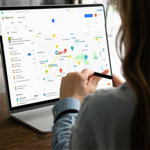 Business owner actively managing customer questions on Google Maps to improve local SEO.